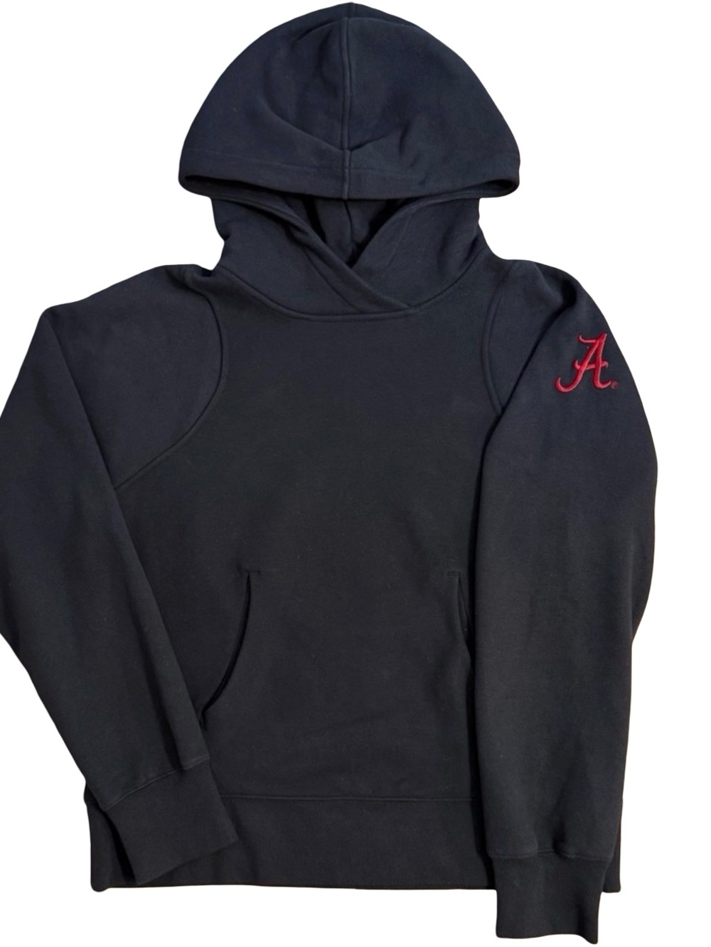 🐘 Lululemon Loungeful Hoodie Black Embroidered "A" Alabama Pullover Size 4